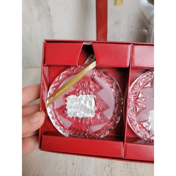 Studio Nova crystal bell tree ornament Xmas set frosted - Picture 2 of 6